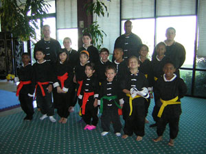 Wang's Martial Arts Kung Fu rank test picture