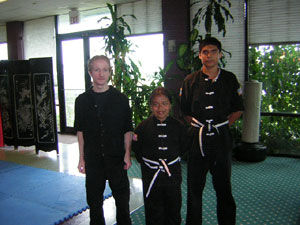 Jr. Black belt rank test picture.